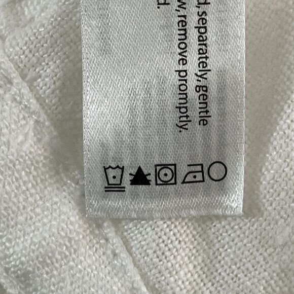 Eileen‎ Fisher Jacket M Organic Linen Full Zip Roll Tab Sleeves Cinch Waist - Picture 9 of 9